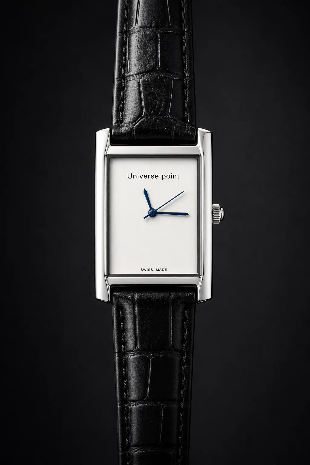 Men's Rectangular Watch with Roman Numeral Dial