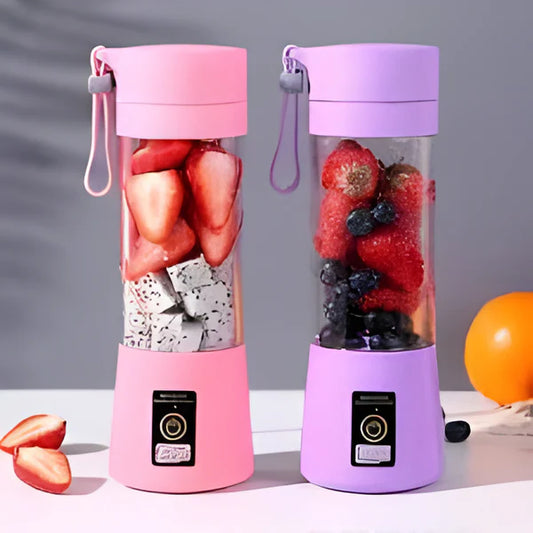 Portable USB Juicer Blender 380ml – 6 Blade Mini Smoothie Maker