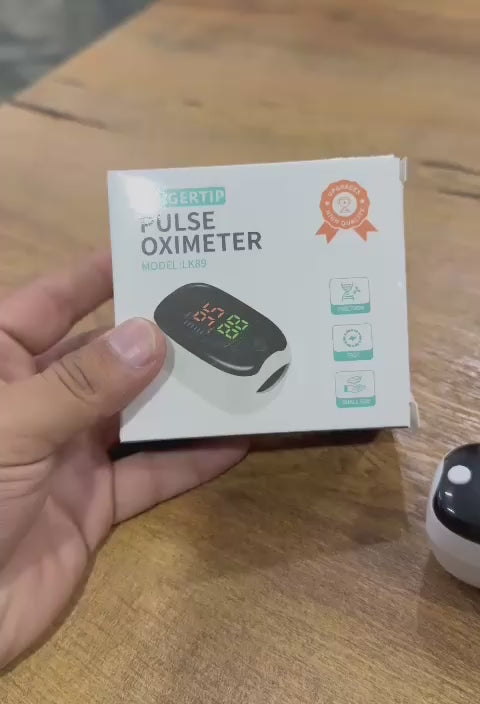 Fingertip Pulse Oximeter LK89 - SpO2 & Heart Rate Monitor with LED Display