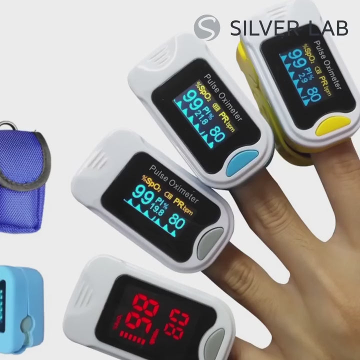 Fingertip Pulse Oximeter LK89 - SpO2 & Heart Rate Monitor with LED Display